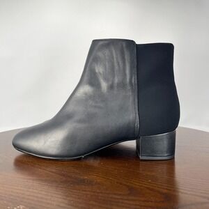 Clarks Chartli Valley Boots Women's 9 Black Leather Comfort Heel Bootie 26143987
